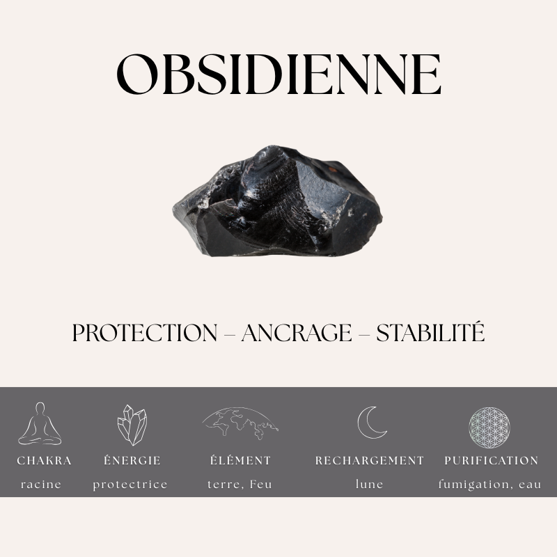 Nalaya | Obsidienne dorée : Protection & Confiance