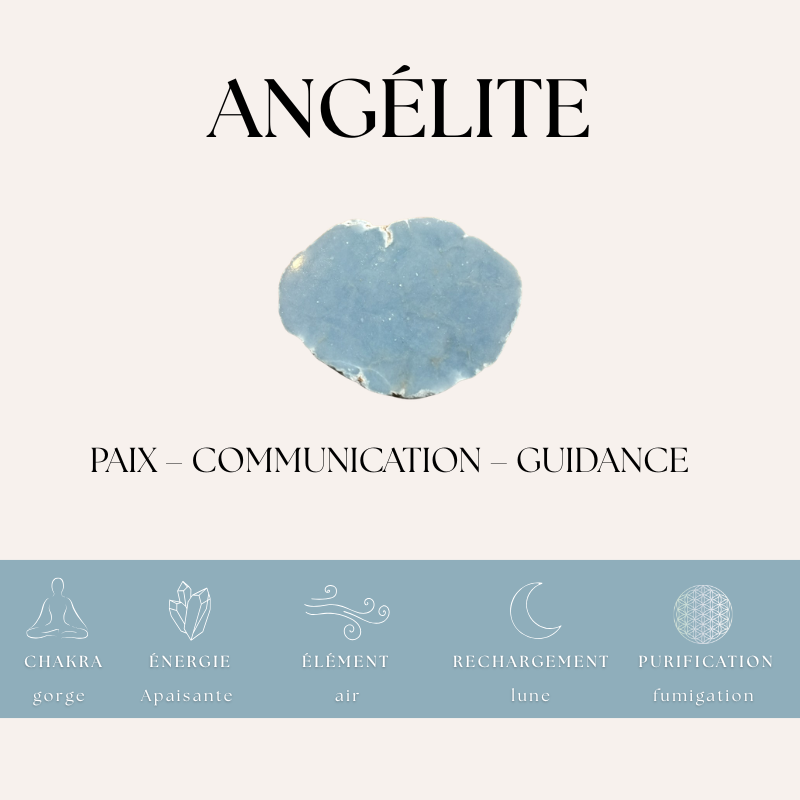 Nalaya | Angélite : Douceur & Sérénité - Zelia Paris