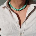 Collier XL | Turquoise de Chine : Pierre de Paix et de Communication (Homme)