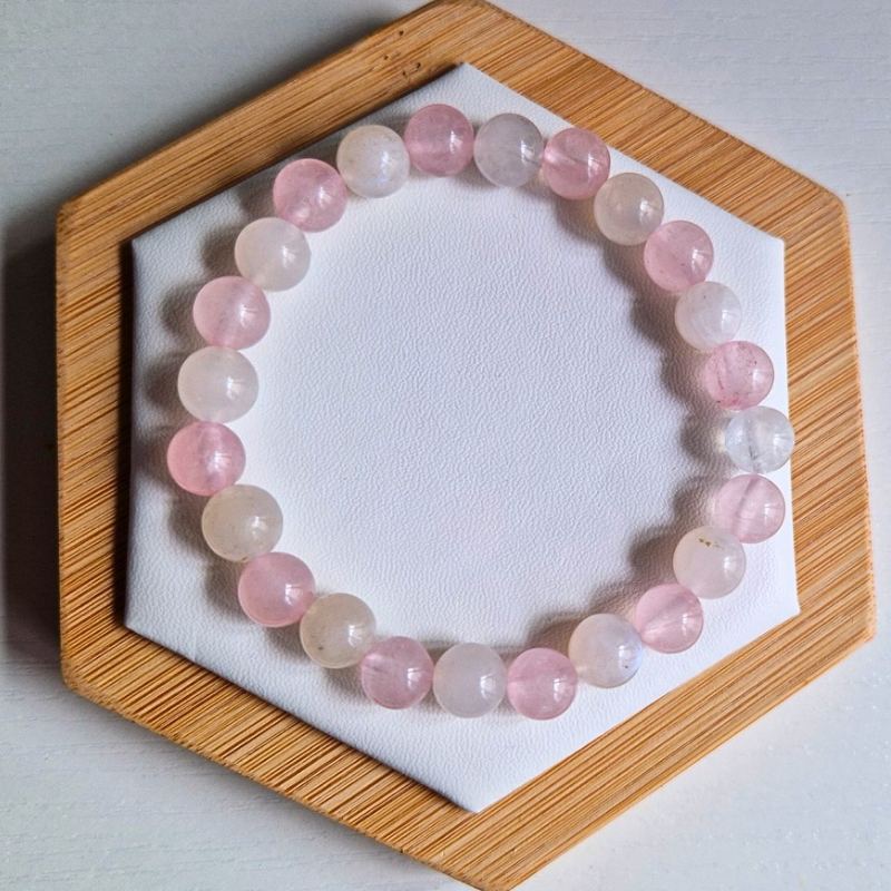 Nalaya | Quartz rose et Pierre de Lune