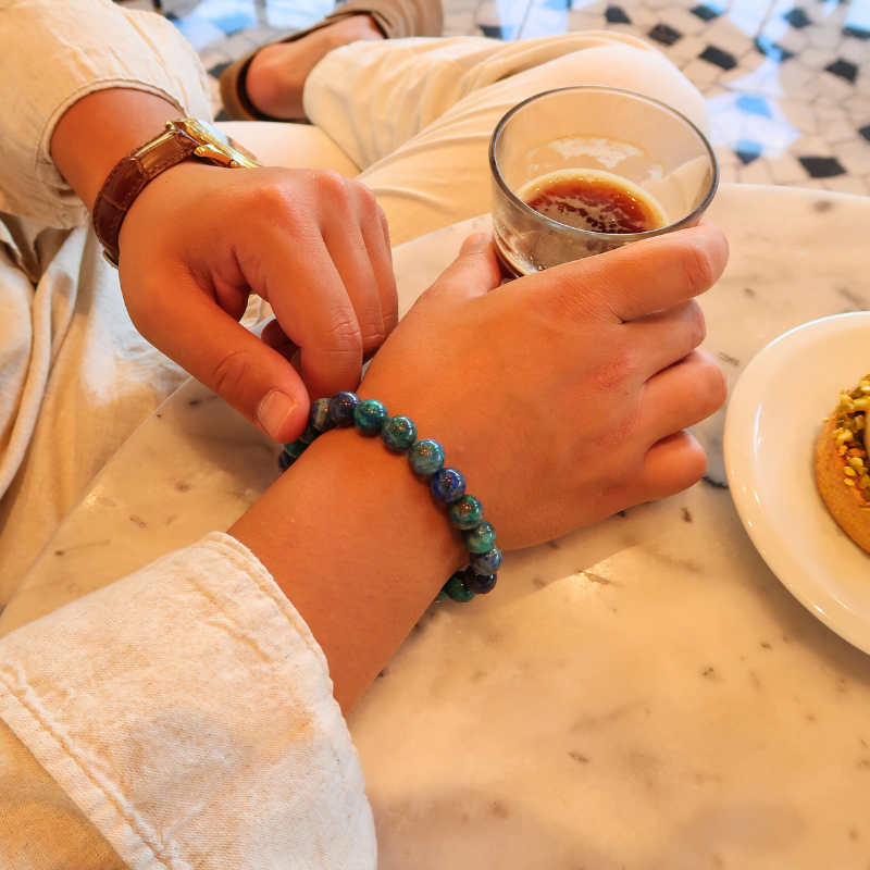 Nalaya | Azurite Malachite : Guérison et Intuition (Homme)