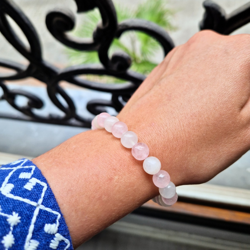 Nalaya | Quartz rose et Pierre de Lune