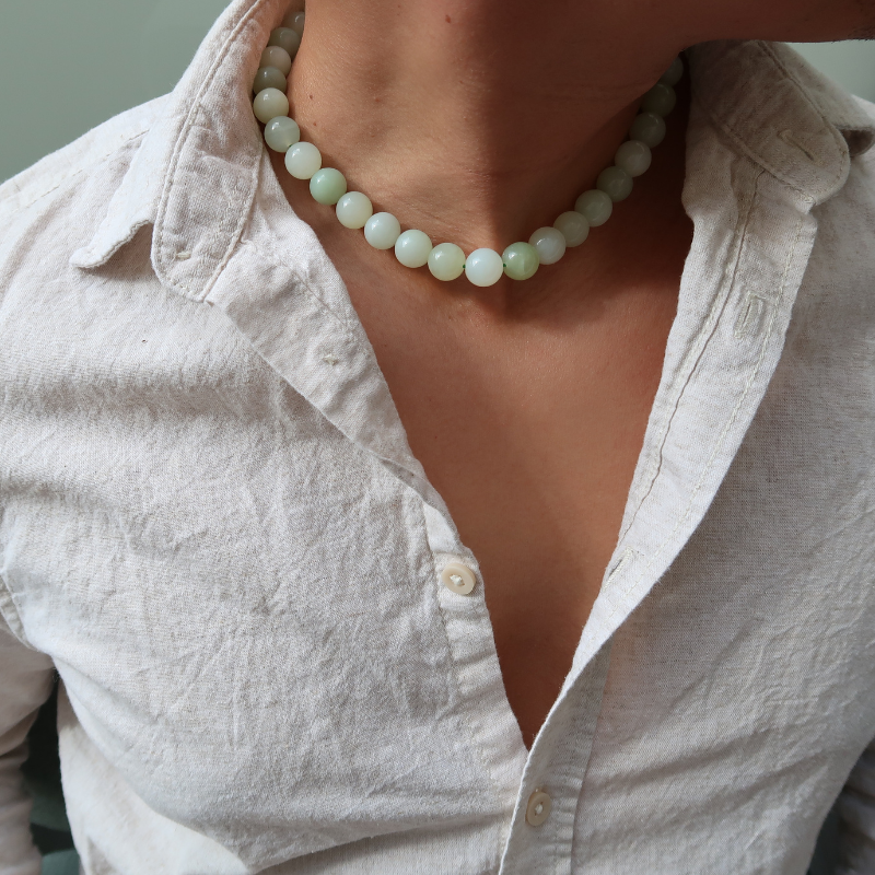Collier XL | Jade de Chine : Chance & Harmonie (Homme)