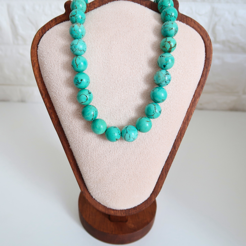 Collier XL | Turquoise de Chine : Pierre de Paix et de Communication (Homme)